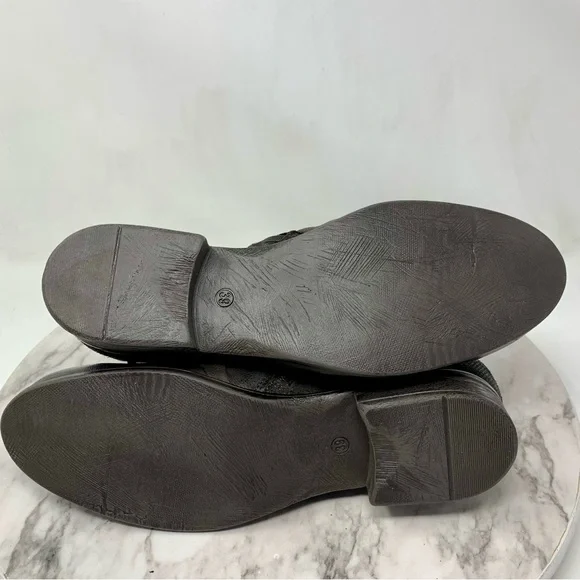 NWOT Miz Mooz Scarborough Multi Strap Olive/Brown Booties 39 Wide Moto Edgy Boho - Picture 8 of 16